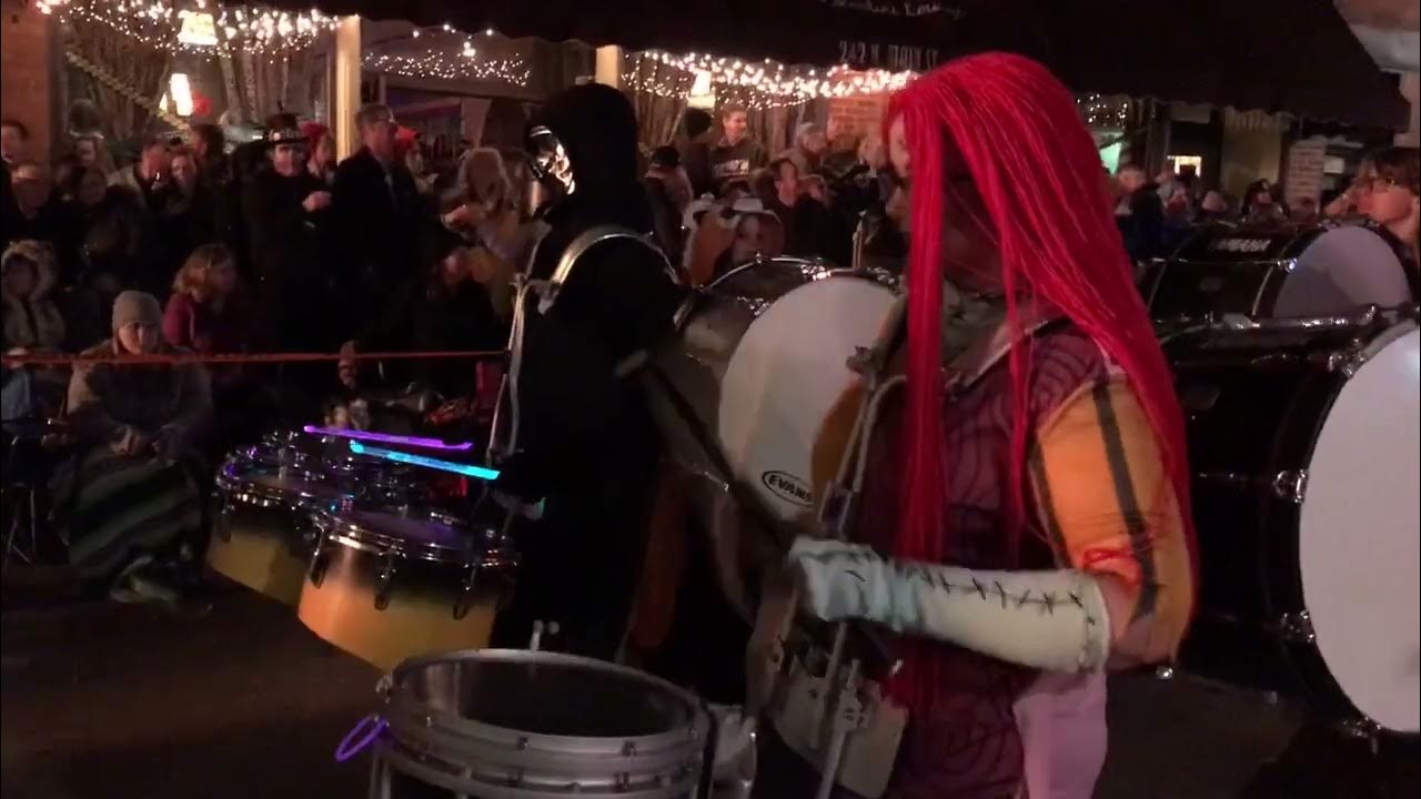 ROWVA Marching Tigers, Galena Halloween Parade 2018video credit to Sue