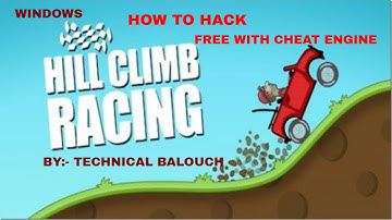 How to Hack Hill climb racing game in Windows 8,8.1,10|| With Cheat engine ||Hindi\Urdu||