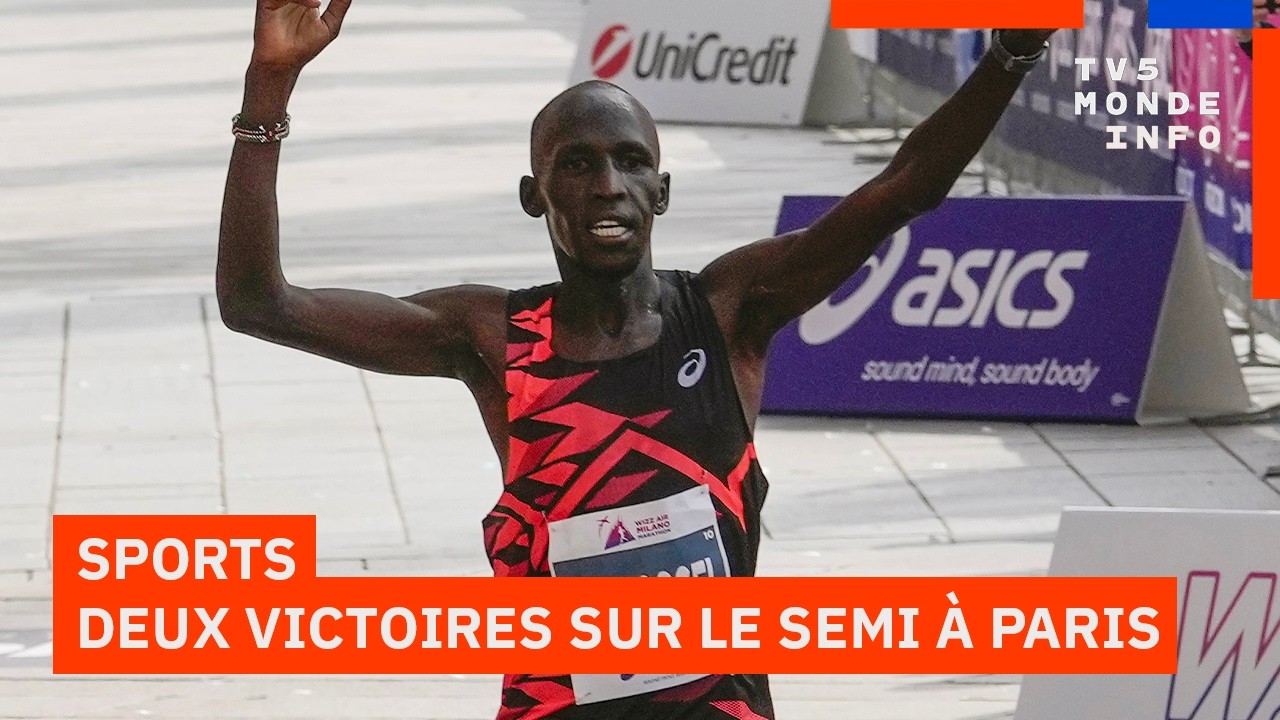 Sports : Deux victoires africaines au semi-marathon, Jacob Kiplimo en mode record, l'actu du 8 mars