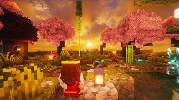 1 Hour with JESUS at sunset (peaceful Minecraft music & nature ambience)