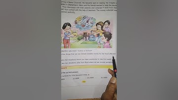 Std-III(MATHS), Value based question (Numbers upto 9999)