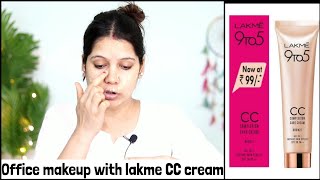 5 Minute Makeup Tutorial using LAKME CC CREAM | SUMMER Step By Step Makeup |TipsToTop