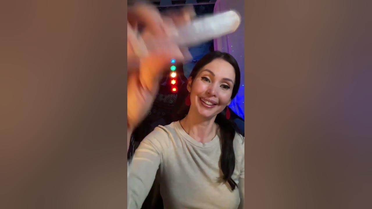 Powerful selenite cleanse that will give you instant chills 🧊✨#reiki #reikiasmr