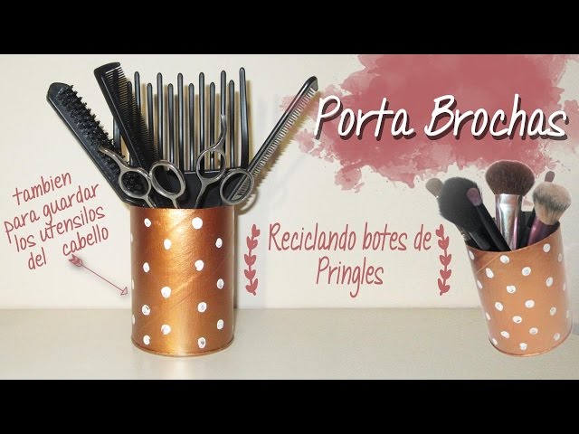 DIY Porta Brochas ♡ Sostenedor de Brochas de Maquillaje ♡ Colab  ♡BeautyByPriscila♡