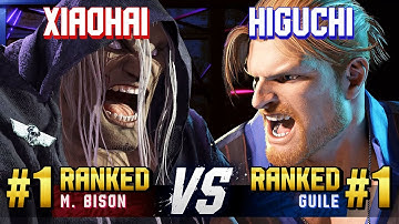 SF6 ▰ XIAOHAI (#1 Ranked M.Bison) vs HIGUCHI (#1 Ranked Guile) ▰ High Level Gameplay