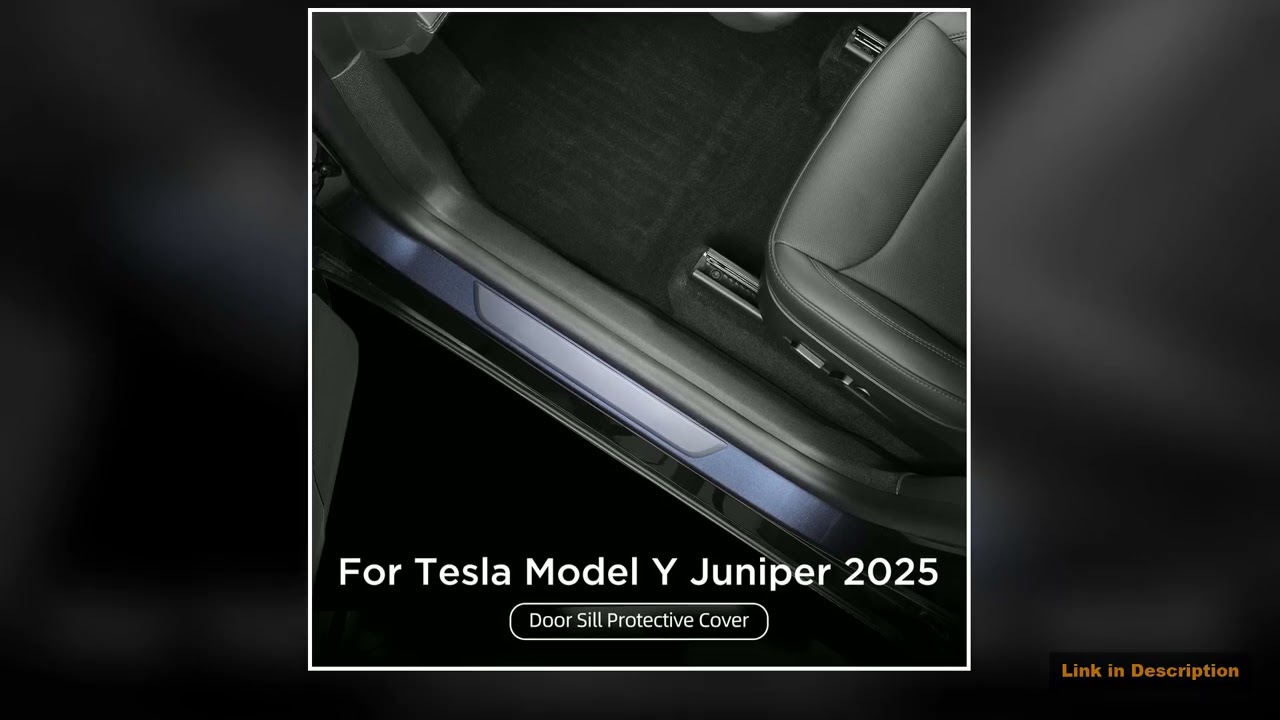 for Tesla Model Y Launch 2025 2026 Juniper Central Control Side Antikick Pad TPE Door Sill Strip