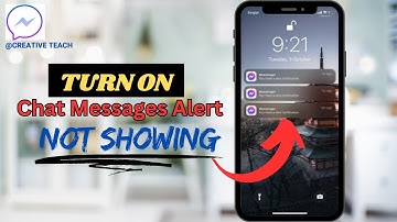Turn On Messenger Chat Alerts notification in Seconds! | Fix Messenger Notifications not Working
