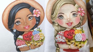 PINTANDO BONECA MORENA PARA O DIA DAS MÃES - PARTE 02