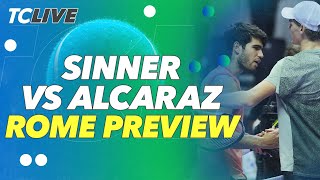 Courier &amp; Roddick Preview Sinner-Alcaraz Rome Final