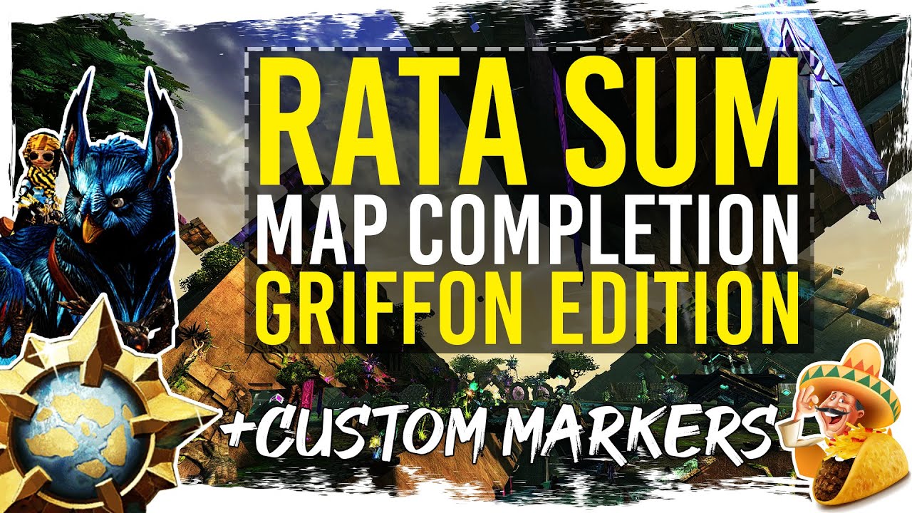 Guild Wars 2 - Rata Sum Map Completion with Custom Markers - YouTube