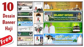 10 Banner  Selamat Datang Haji || Gratis Download