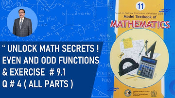 Book 11 NBF  EXERCISE # 9.1 Q # 4  ALL PARTS .