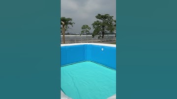 Installation of IPOOlGO inflatable above ground pool 16.5*13*5ft size