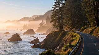 Scenic Drive From Redwood National Park to Crescent City, Northern California US Highway 101