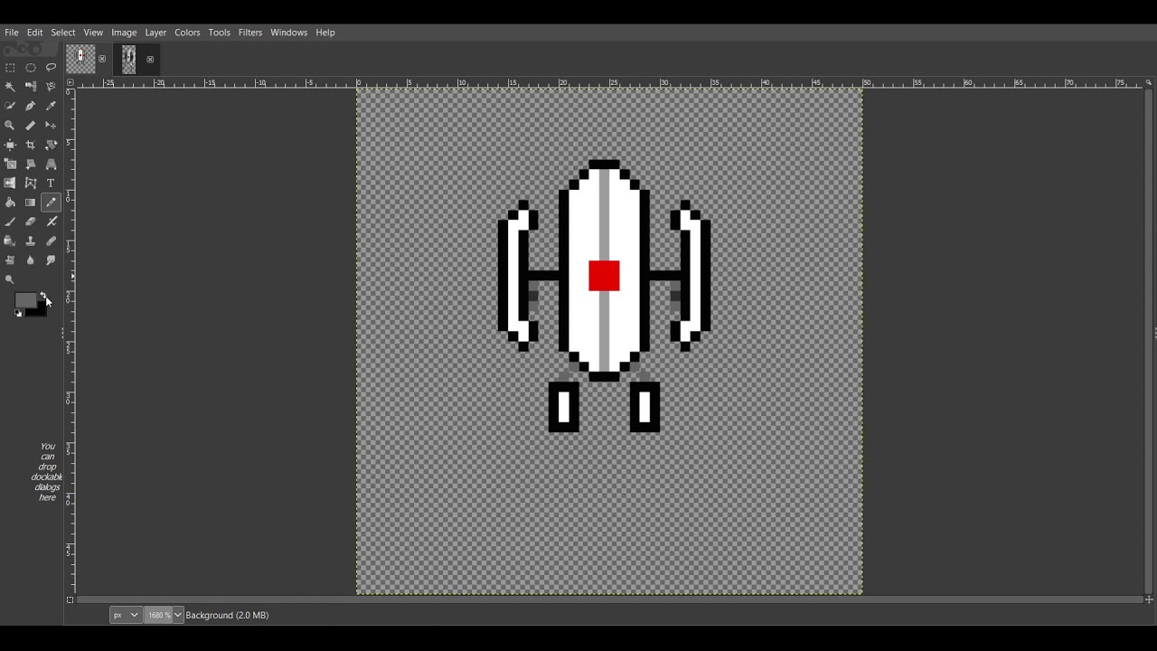 Drawing the Portal Sentry Turret in Pixels - YouTube