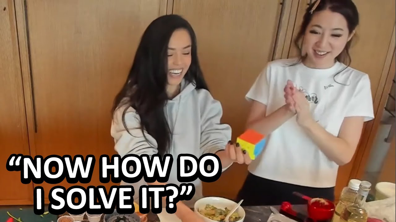 Leslie initiates Valkyrae into CUBE GANG