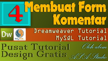Membuat Form Komentar, 4, Mengatur Tampilan Komentar, Dreamweaver dan MySql Tutorial