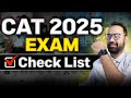 CAT 2025 Exam Day Checklist | Must Carry for CAT Exam