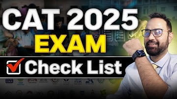 CAT 2025 Exam Day Checklist | Must Carry for CAT Exam