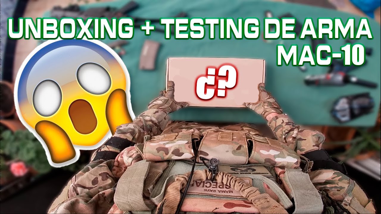 Airsoft MAC 10 REVIEW , Unboxing En Español HFC, Airsoft España