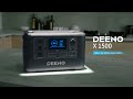 Deeno x1500 indoor portable power stationintelligent  battery management dibmsexpert