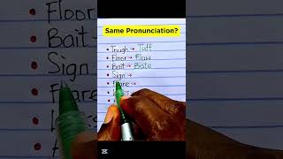 Words with Same Pronunciation ✅ #LearnEnglish #vocabulary #grammar #homophones #viral #esl #trending