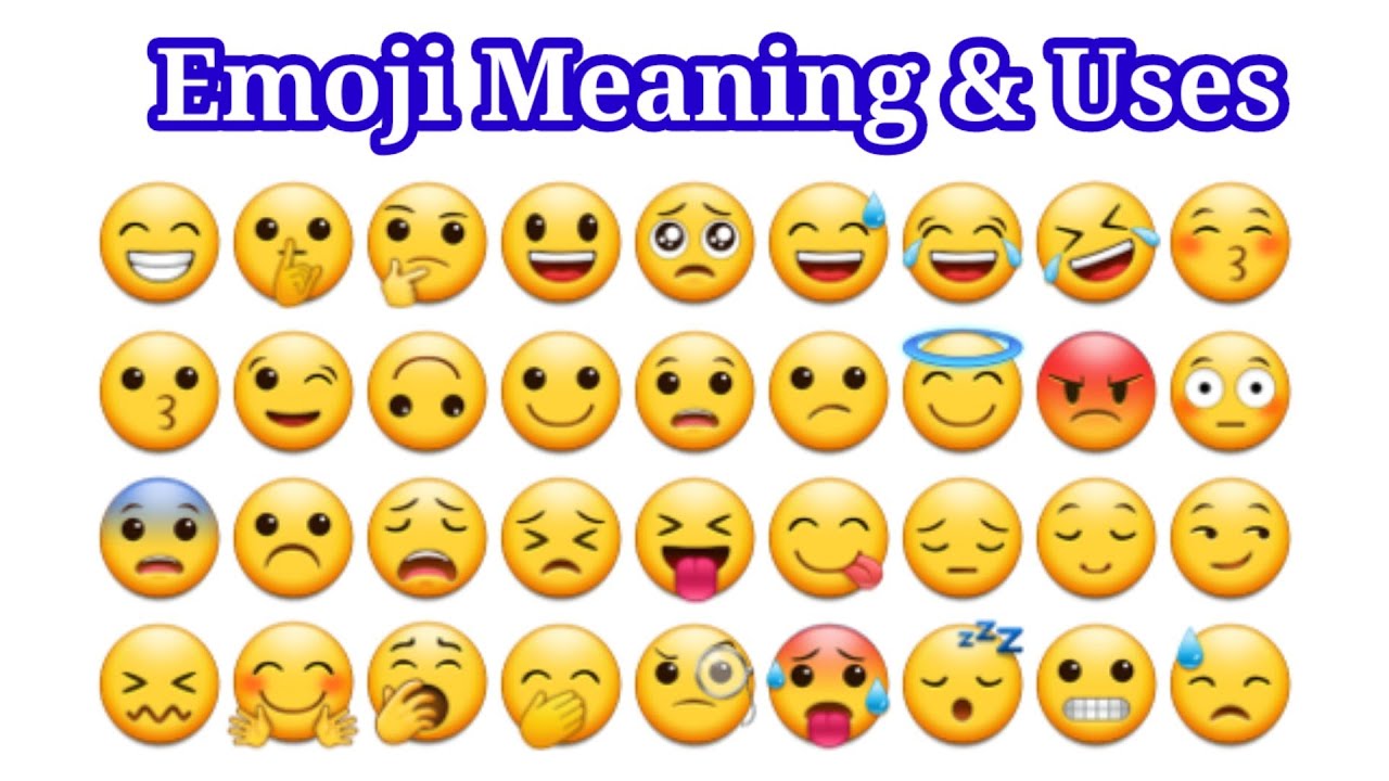 Emoji Meaning and Uses/Emoji Name and their Meaning/Emoji Ka ...