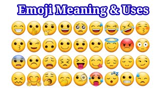 Emoji Meaning and Uses/Emoji Name and their Meaning/Emoji Ka Matlab/Emoji Meanings