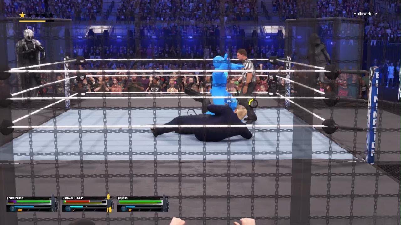 WWE 2K25 Ghost vs sus amigos