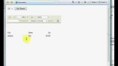 YouTube - How-to Pass Parameter to Report Viewer.flv