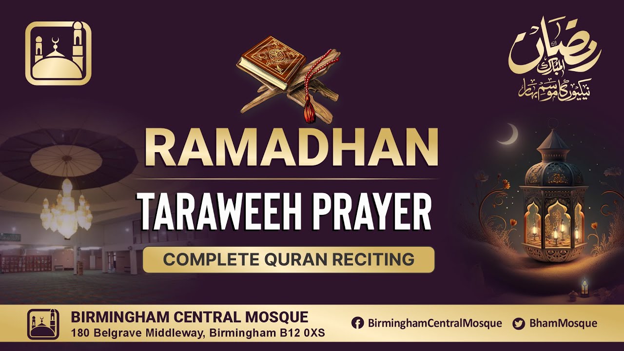 LIVE Prayer From BIRMINGHAM CENTRAL MOSQUE L Night 27 Isha And live-prayer-from-birmingham-central-mosque-l-night-27-isha-and