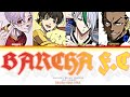 KBALLERORAP -  "BARCHA F.C TIKI-TAKA" (blue lock) || COLORED CODED LYRICS (By: Sanexzzzzzz_)