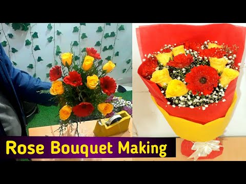 rose bouquet idea | guldasta design | guldasta banane ka tarika | handmade bouquet | flower bouquets