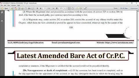 Section 251 to 259 CrPC 1973 II Summons Trial by Magistrate II Chapter 20