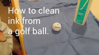 How to Clean Ink Off a Golf Ball to Increase the Value