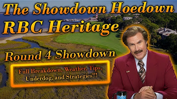 PGA DFS: Showdown Hoedown Round 4 | RBC Heritage | DraftKings Strategies & (Not) Picks | Underdog