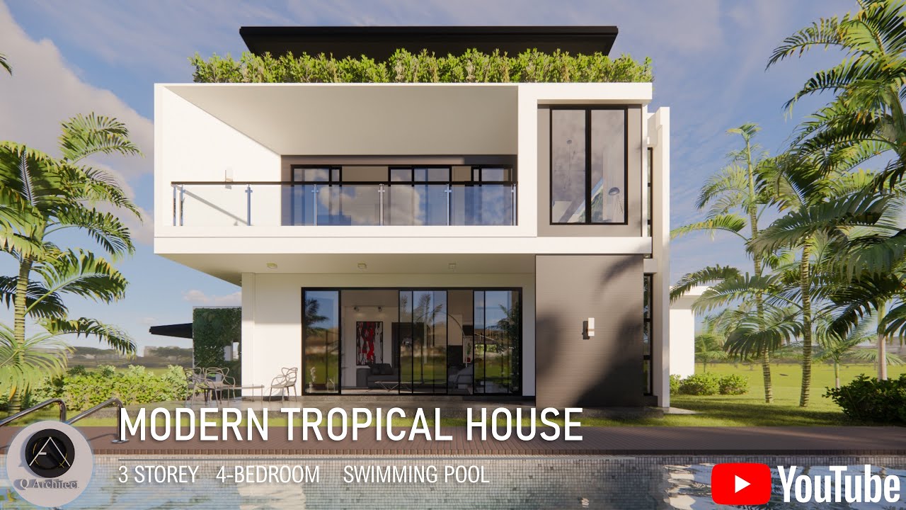 EXTRA MODERN TROPICAL HOUSE | 4 BEDROOM | ELEGANT HOUSE with