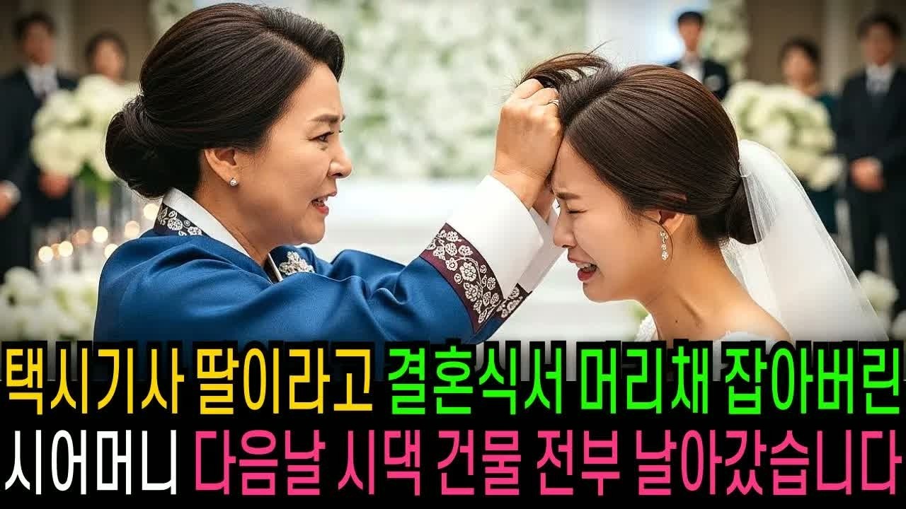 결혼식장에서 택시기사 딸이라며 며느리 머리채를 잡은 시어머니, 다음 날 시댁 전 재산이 사라진 이유