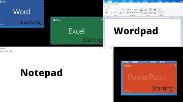 how to open word , excel , powerpoint , notepad and  wordpad in command prompt (CMD).
