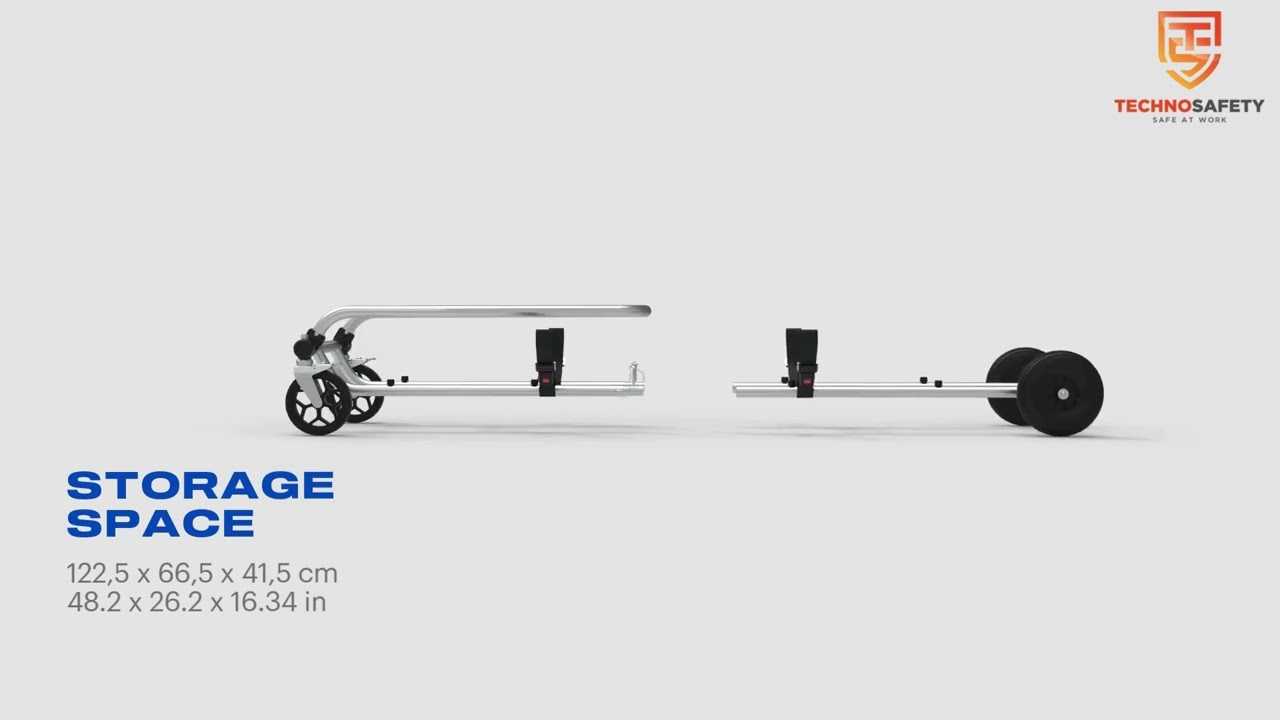Verrijdbare Kuipbrancard - Mobile Basket Stretcher - Mobile Wannentrage - Evacuation
