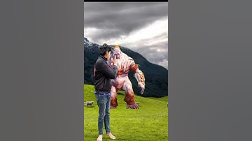 Yeti attack a boy #shorts VFX SHORT #shorts [ARK SHORT]