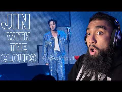 With The Clouds - Jin - ANAHEIM D1 - 4K 직캠 FANCAM | REACTION