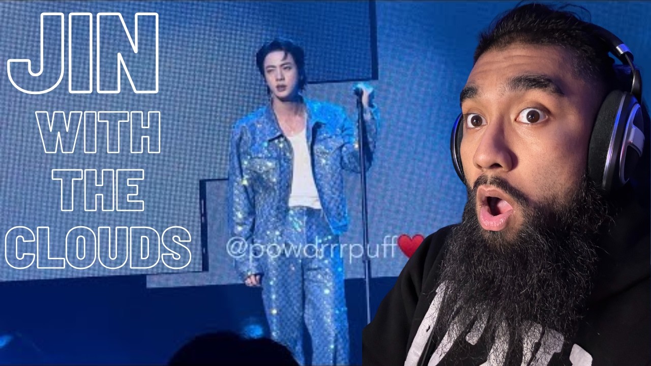 With The Clouds - Jin - ANAHEIM D1 - 4K 직캠 FANCAM | REACTION