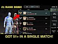 This match took me to rank 1 in whole india server got 51 plus in a single match