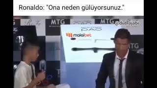 Ronaldo Çocuğa Gülenlere Ayar Veriyor