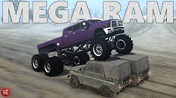 SpinTires MudRunner: DODGE CUMMINS MEGA RAM!
