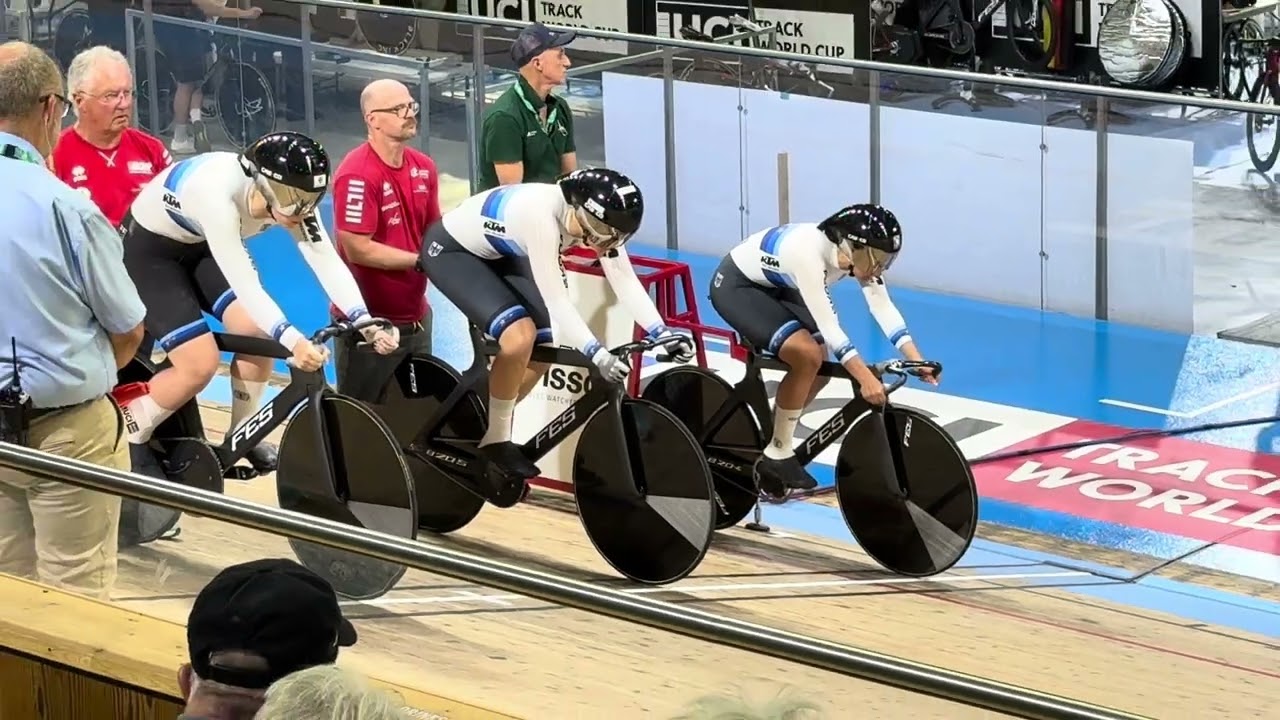 UCI Track World Cup 2026. Women’s Team Sprint finals. Gold. Germany vs. China