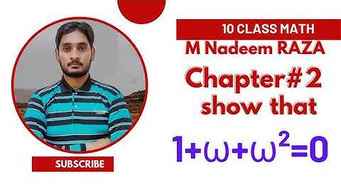 sum of cube roots of unity is zero|class 10 maths