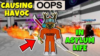Asylum Life Roblox - Throwing Molotovs And Bombs Everywhere