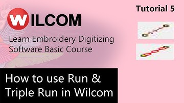 How to Use RUN & Triple Run Tools in Wilcom